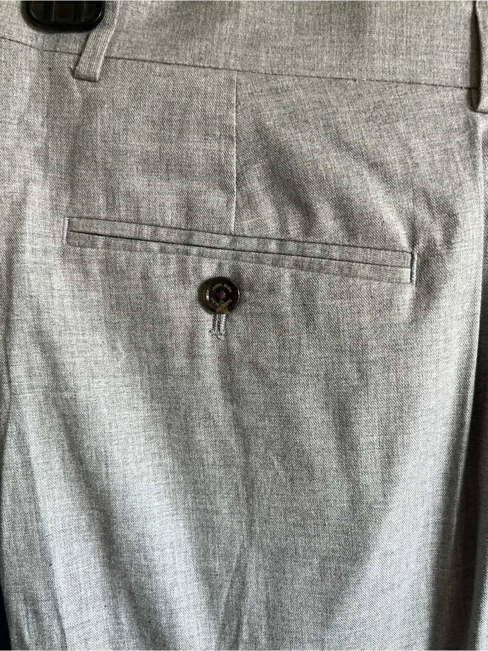 Tasso Elba Light Gray Flat-Front Dress Pants